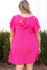 Rose Plus Size Ruffle Sleeve Mini Dress