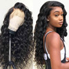 Fiber Front Lace Black Small Curly Wig