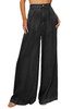 Black Tencel Wide Leg Soft Denim Pants