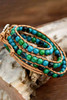 Green Bohemian Beading Multi-Layered Bracelet