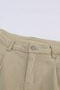 Khaki Solid High Waist Casual Pants