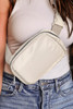 Casual Waterproof Zipped Crossbody Chest Bag 20*5*14cm