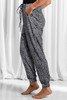 Gray Animal Spots Drawstring Lounge Jogger Pants Gray Animal Spots Drawstring Lounge Jogger Pants