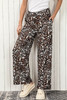 Leopard High Waist Wide Leg Pants