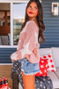 Big Star Spangled Casual Knit Sweater Big Star Spangled Casual Knit Sweater