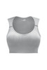 Gray Joint Straps Sleeveless Ribbed Gym Top