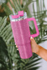 Rose Sparkle Rhinestone Stainless Steel Insulated Cup