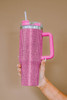 Rose Sparkle Rhinestone Stainless Steel Insulated Cup