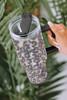 Leopard Sparkle Rhinestone Stainless Steel Insulated Cup