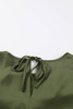Green Cowl Neck Long Sleeve Elegant Blouse