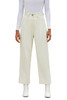 Beige Corduroy High Waist Straight Leg Pants