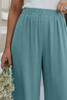 Sky Blue High Waist Ruffled Wide-Leg Pants