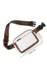 White Adjustable Strap Mini PU Leather Crossbody Bag