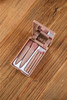 Pink 5pcs Makeup Brush Set Portable Case with Mirror
