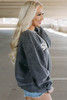 Gray Saddle Up Corded Graphic Sweatshirt