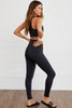 Black Arched Waist Seamless Active Leggings