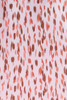 Pink Printed 3/4 Dolman Sleeve Plus Size Blouse