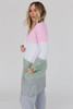 Multicolor Color Block Pocketed Casual Duster Cardigan