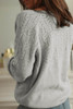 Hollow Out Buttoned Knit Cardigan