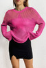 Rose Seeing Stars Oversized Sweater Rose Seeing Stars Oversized Sweater