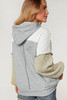 Gray Colorblock Patchwork Pullover Hoodie Gray Colorblock Patchwork Pullover Hoodie