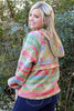 Multicolor Plus Size Western Aztec Geometric Pattern Zip up Hoodie