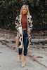 Leopard Animal Print Open Midi Cardigan Leopard Animal Print Open Midi Cardigan