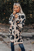 Leopard Animal Print Open Midi Cardigan Leopard Animal Print Open Midi Cardigan