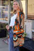 Orange Western Tribal Aztec Print Cardigan Orange Western Tribal Aztec Print Cardigan