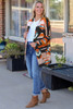 Orange Western Tribal Aztec Print Cardigan Orange Western Tribal Aztec Print Cardigan