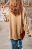 Khaki Loose Leopard GAME DAY Graphic Sweatshirt