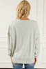 Asymmetrical Leopard Texture Splicing Loose Sweatshirt