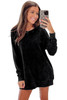 Black Mineral Wash Oversized Pullover Sweatshirt