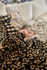 Black Leopard Grain Knitting Blanket 127*152cm