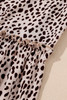 Leopard Animal Print Tiered Long Sleeve Dress