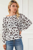 Leopard Long Sleeve Crewneck Sweater Leopard Long Sleeve Crewneck Sweater