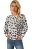 Leopard Long Sleeve Crewneck Sweater Leopard Long Sleeve Crewneck Sweater