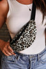 Mustard Animal Spots Printed Zipped Belt Bag
