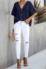 Soak It Up Cotton Button Down Blouse