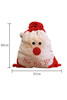 Fiery Red HO HO HO Santa Claus Christmas Gift Bag