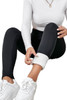 Black Fleece Lining Winter High Waist Leggings