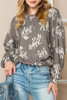 Simply Taupe Lively Tiger Print Casual Sweatshirt Simply Taupe Lively Tiger Print Casual Sweatshirt