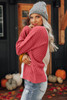 Multicolor Colorblock Textured Drop Shoulder Sweater