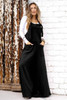 Black Knotted Straps Patch Pocket Wide Leg Jumpsuit Black Knotted Straps Patch Pocket Wide Leg Jumpsuit