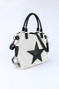 Beige Casual Five-pointed Star Canvas Tote Bag