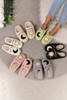 Light Pink Moon & Clock Pattern Fuzzy Home Slippers Light Pink Moon & Clock Pattern Fuzzy Home Slippers