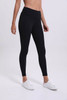 Black Sports High Waist Ankle Length Leggings