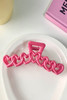 Rose Red Valentines Heart Shaped Large Hair Claw Rose Red Valentines Heart Shaped Large Hair Claw