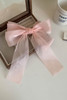 Apricot Pink Gauze Bowknot Hair Clip Apricot Pink Gauze Bowknot Hair Clip