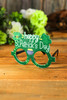 Green St. Patricks Day Clover Glasses Frame